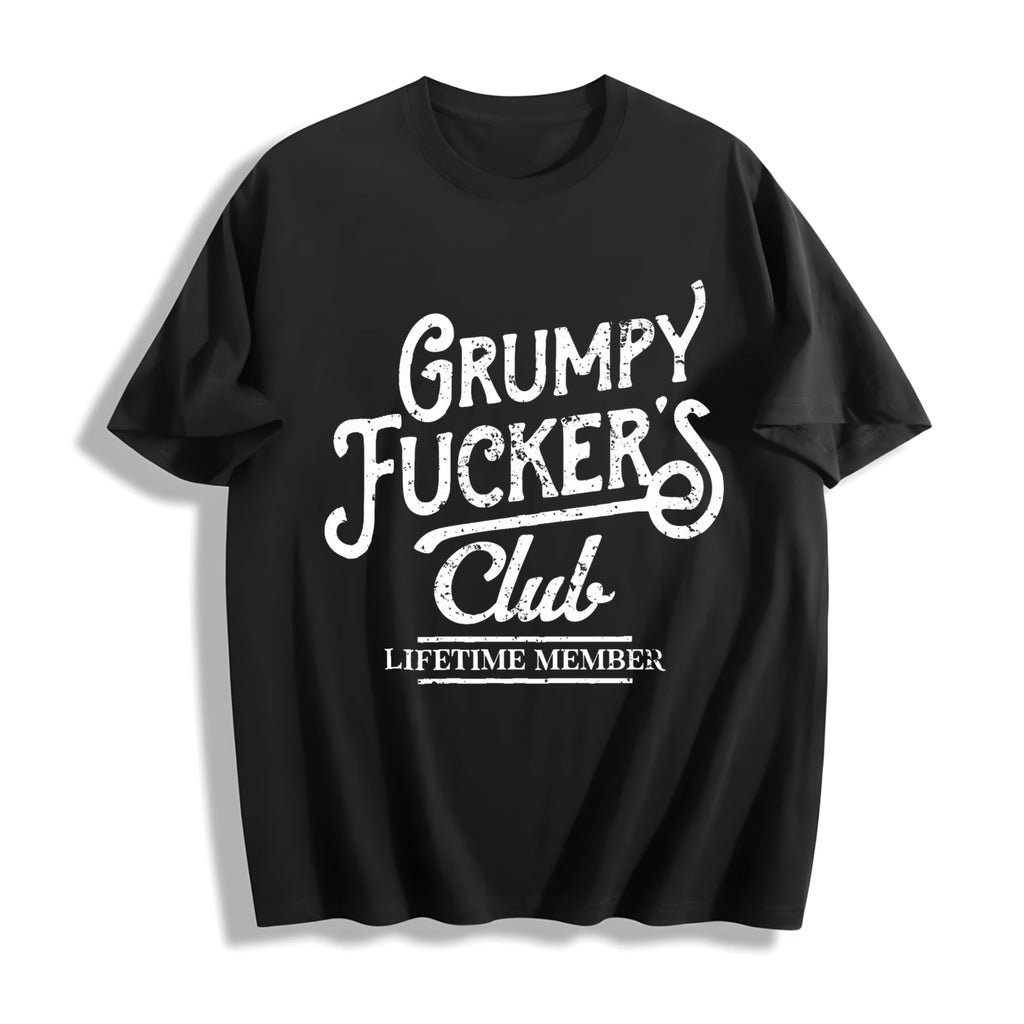 Funny Grumpy F Ckers Club Sarcastic Novelty For Cool Cotton product image 1