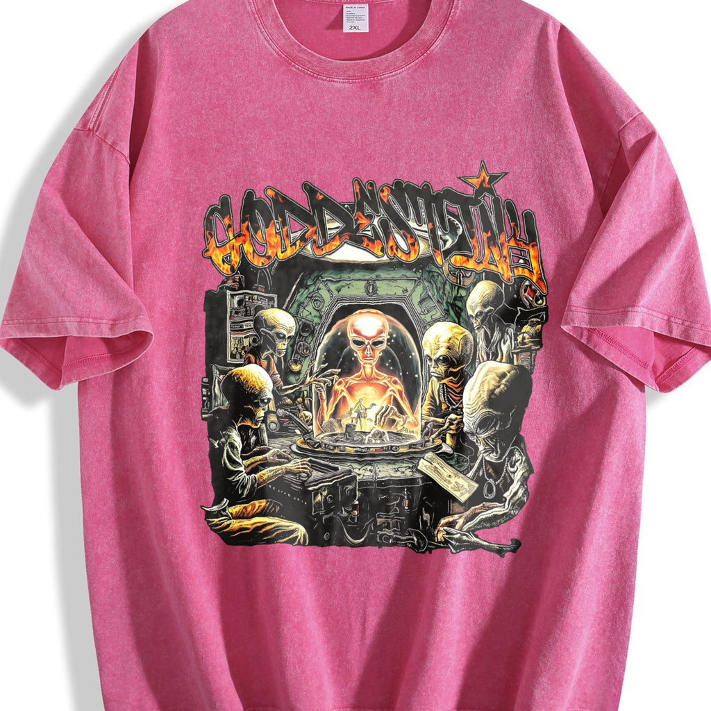 Dual-sided Alien Spaceship No Guts No Human Flame Vintage product image 7