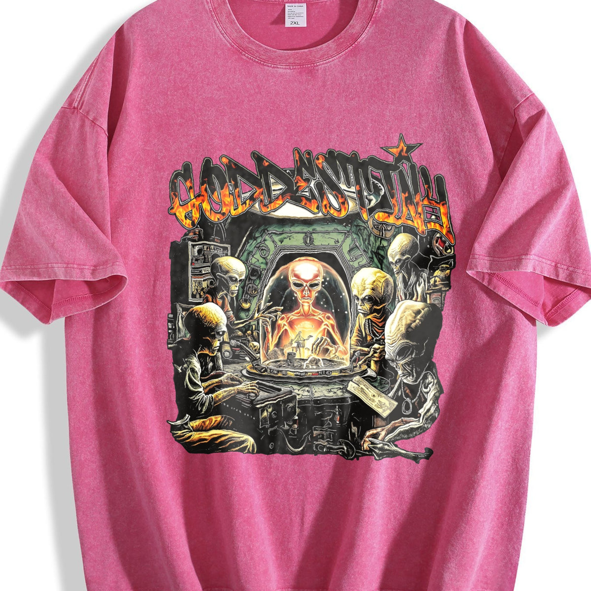 Dual-sided Alien Spaceship No Guts No Human Flame Vintage product image 7