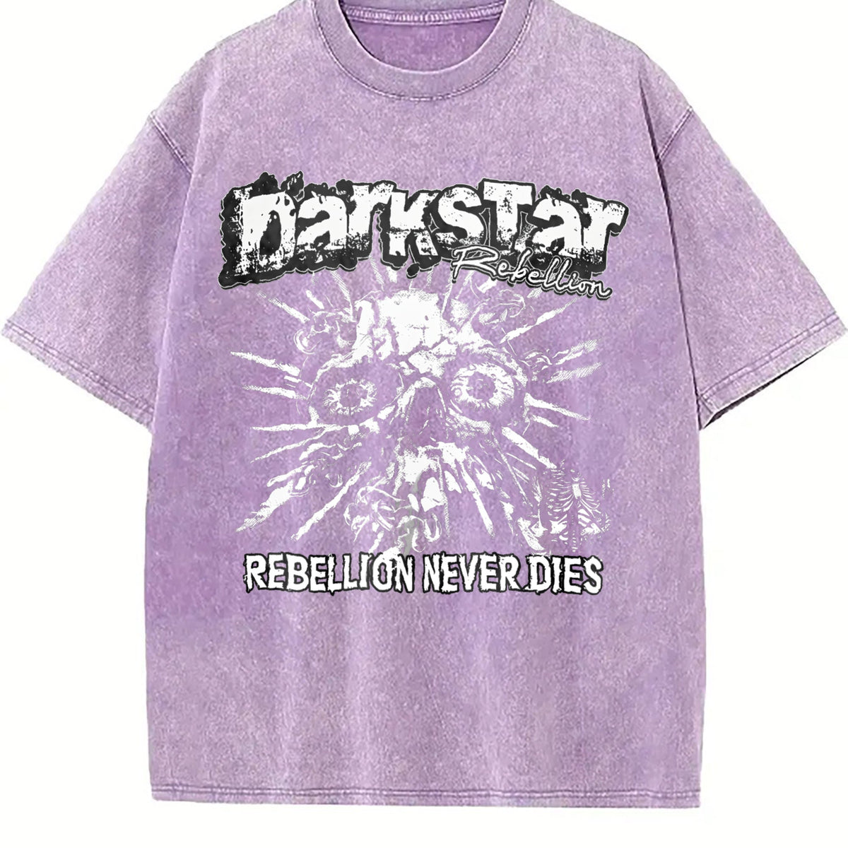 Darkstar Skull Rebellion Vintage Washed T-Shirt product image 6