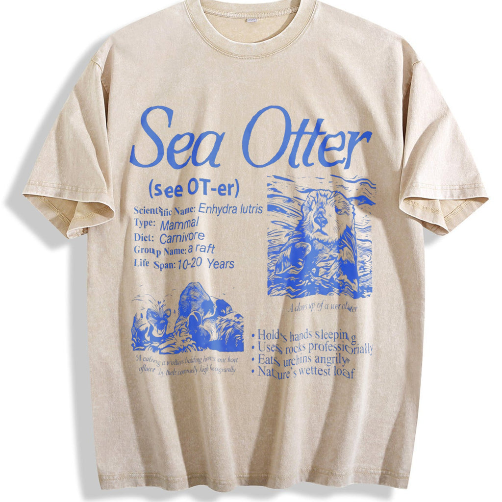 Sea Otter 90s Vintage Washed T-Shirt product image 1
