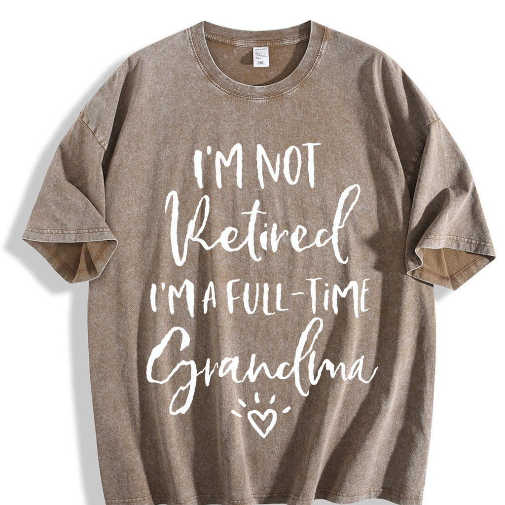 I'm Not Retired I'm A Full Time Grandma Vintage Washed product image 3