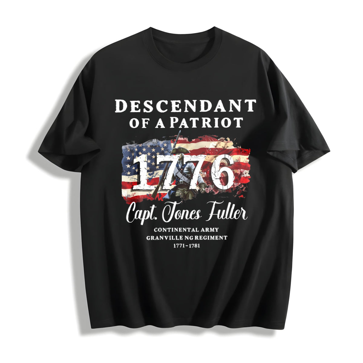 Descendant Of A Patriot Cotton T-Shirt product image 1
