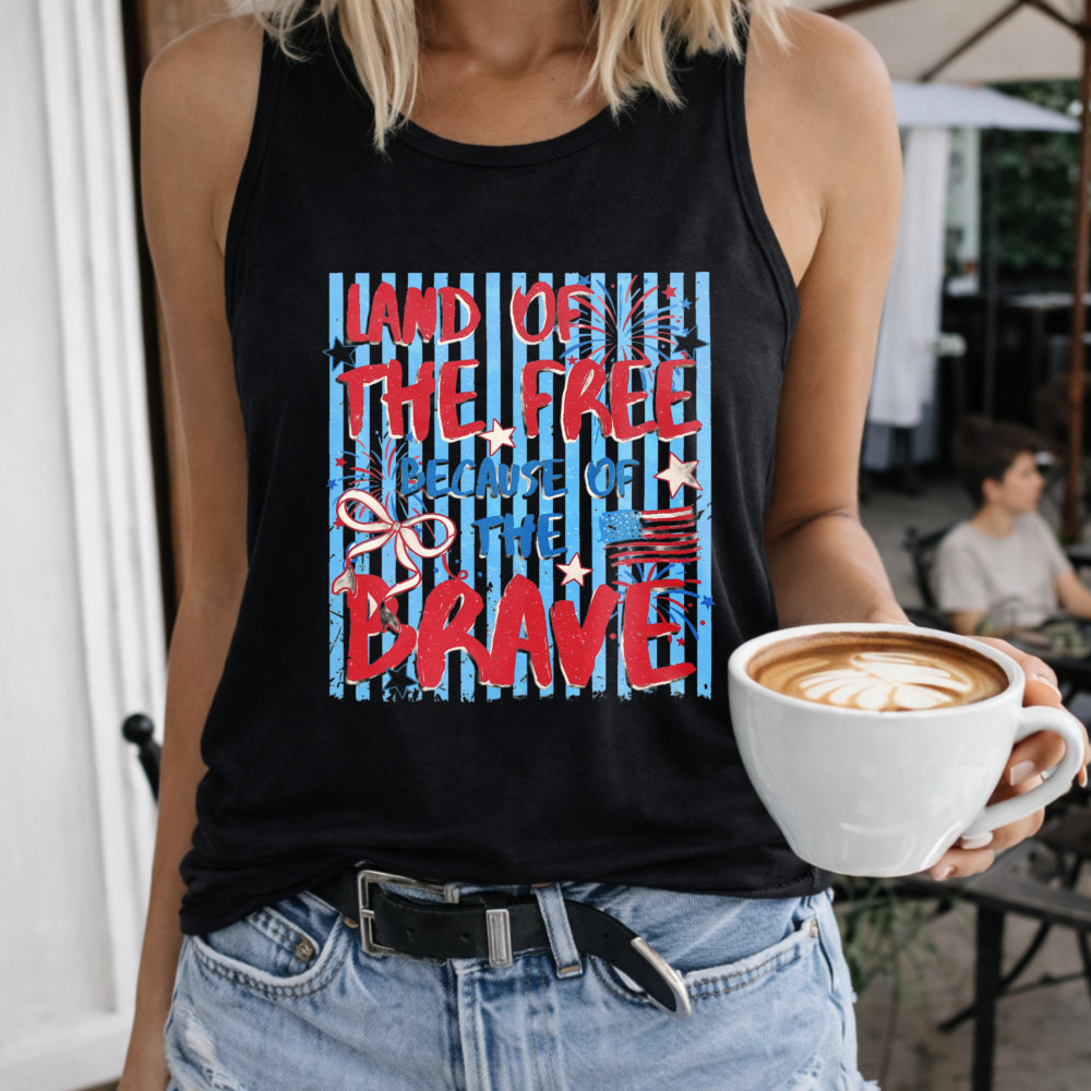 Land Of The Free Because Of The Brave Women's Tank Top
