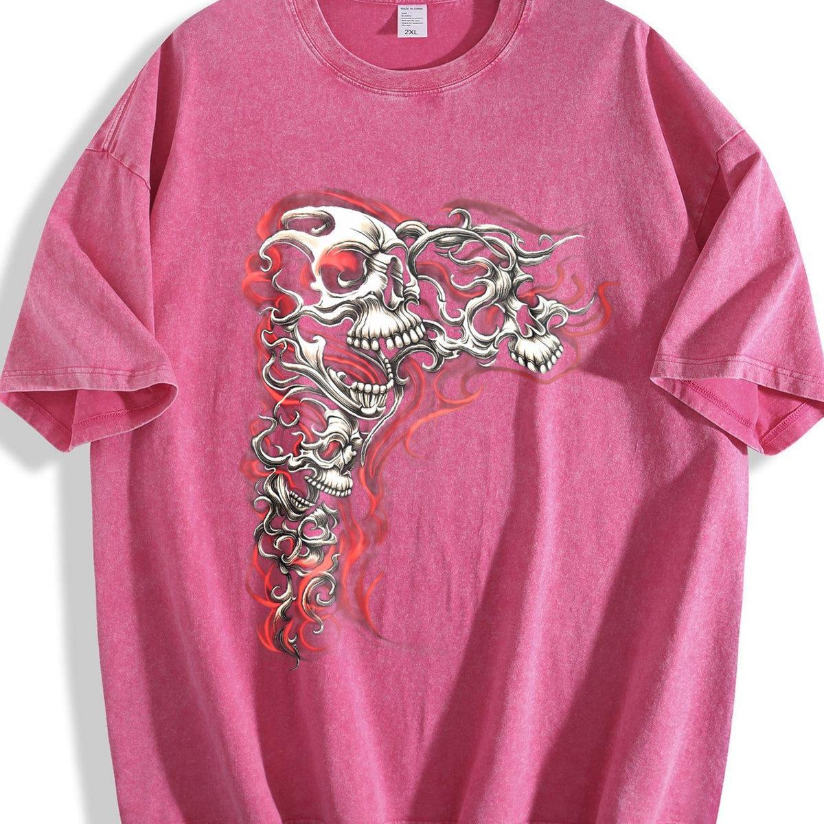 Y2K Gothic Punk Flaming Skulls Biker Grunge Affliction product image 7