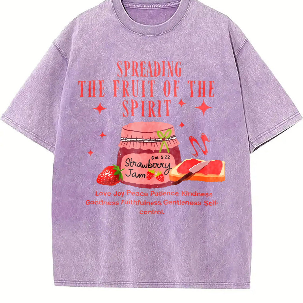 100 Strawberry Jam Vintage Washed T-Shirt product image 6