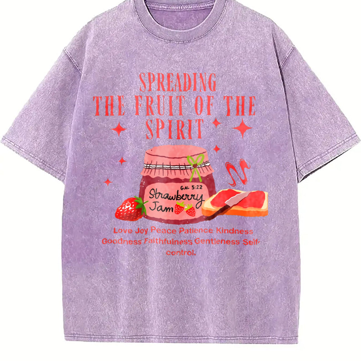 100 Strawberry Jam Vintage Washed T-Shirt product image 6
