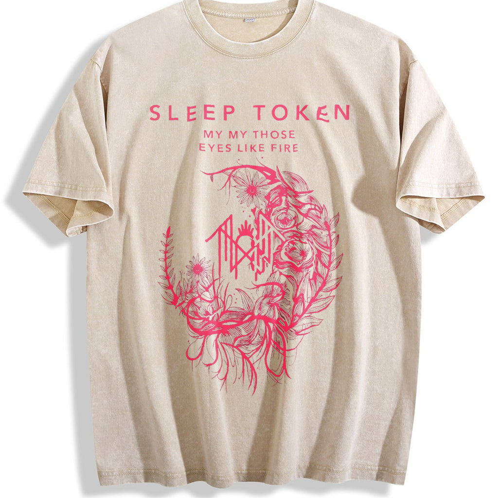 Black Sleep Token Band Vintage Washed T-Shirt product image 1