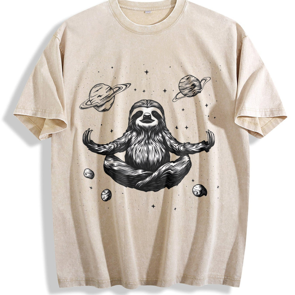 Funny Sloth In A Zen Meditation Vintage Washed T-Shirt product image 1
