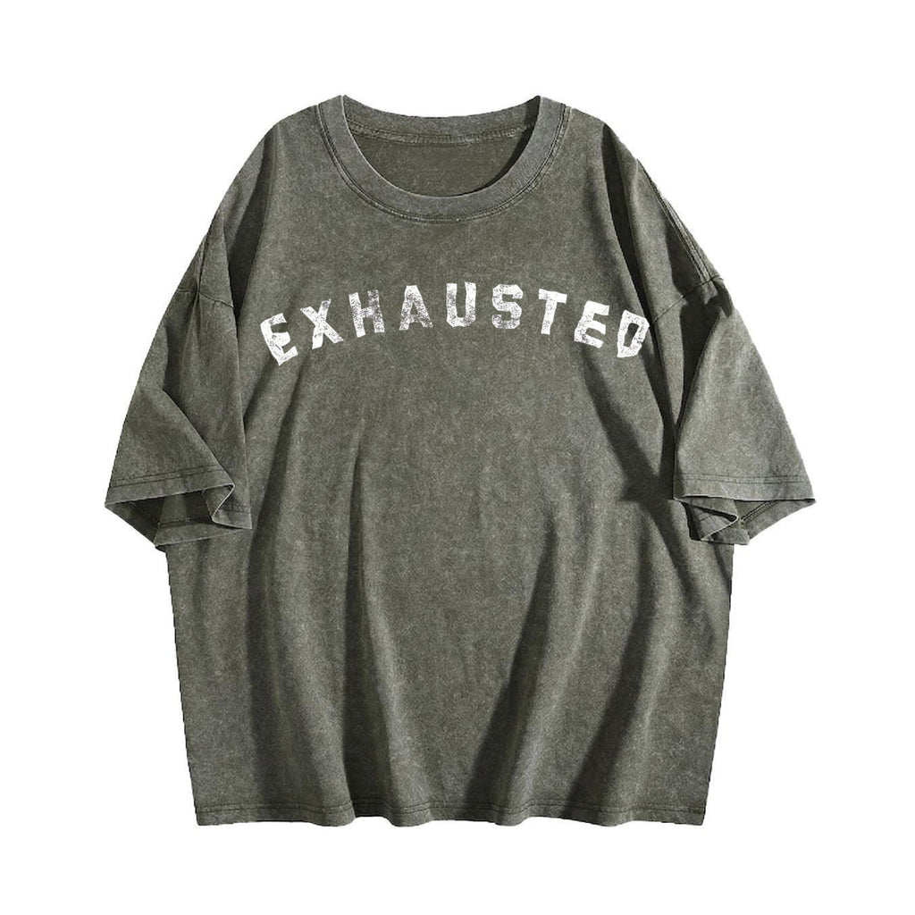 Exhausted Funny Tired Worn Out Novelty Parenting Vintage product image 4