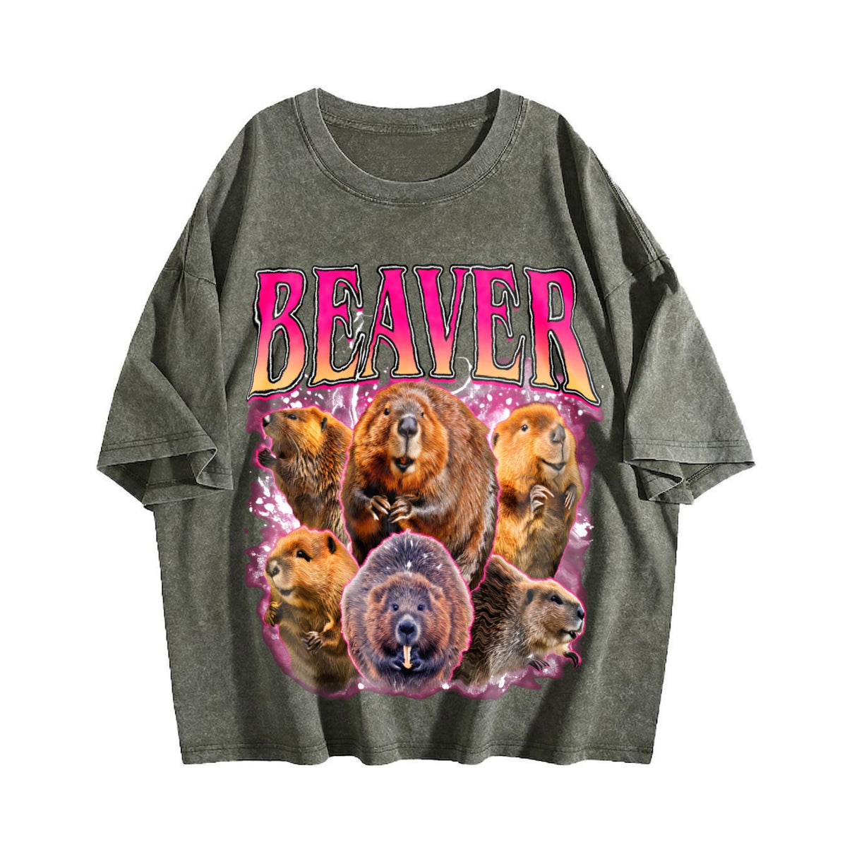 Beaver Vintage Washed T-Shirt product image 4