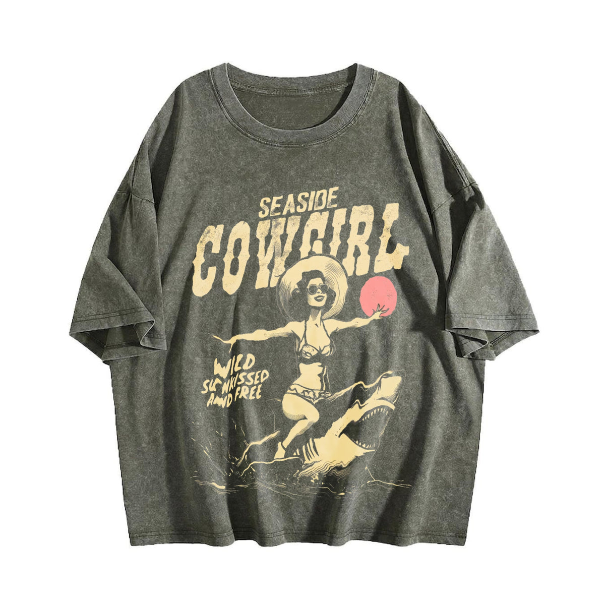 Seaside Cowgirl Vintage Washed T-Shirt product image 4