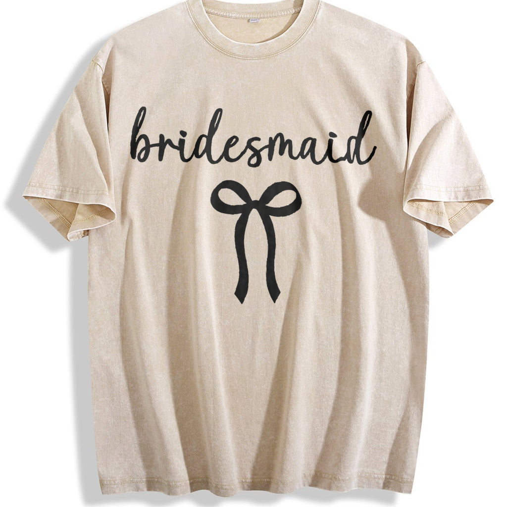 Bride Bridesmaid Vintage Washed T-Shirt product image 1