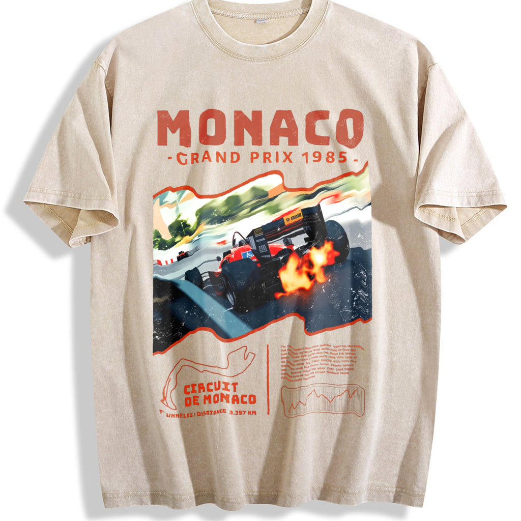 Monaco 1984 Classic 90s Funny Good Vintage Washed T-Shirt product image 1