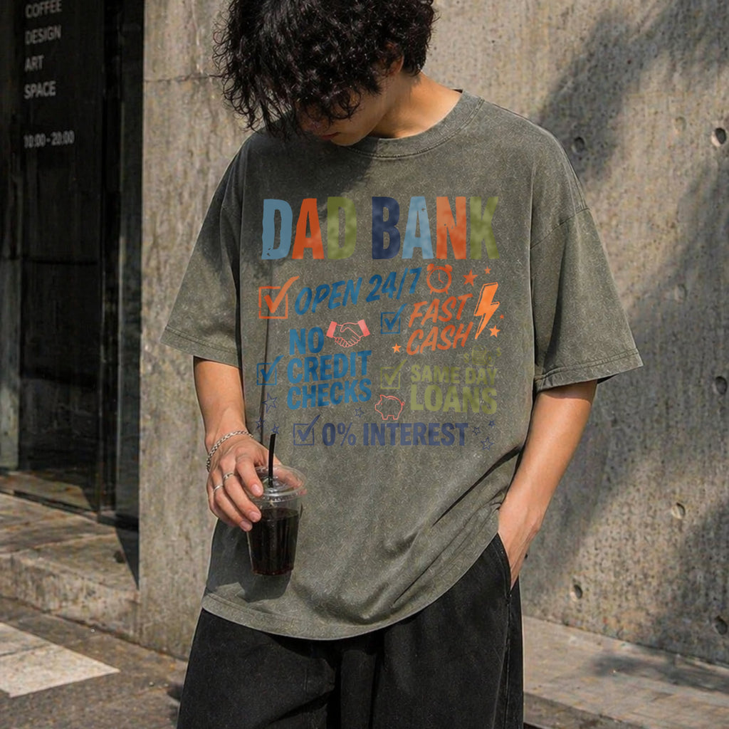 Dad Bank Vintage Washed T-Shirt product image 4