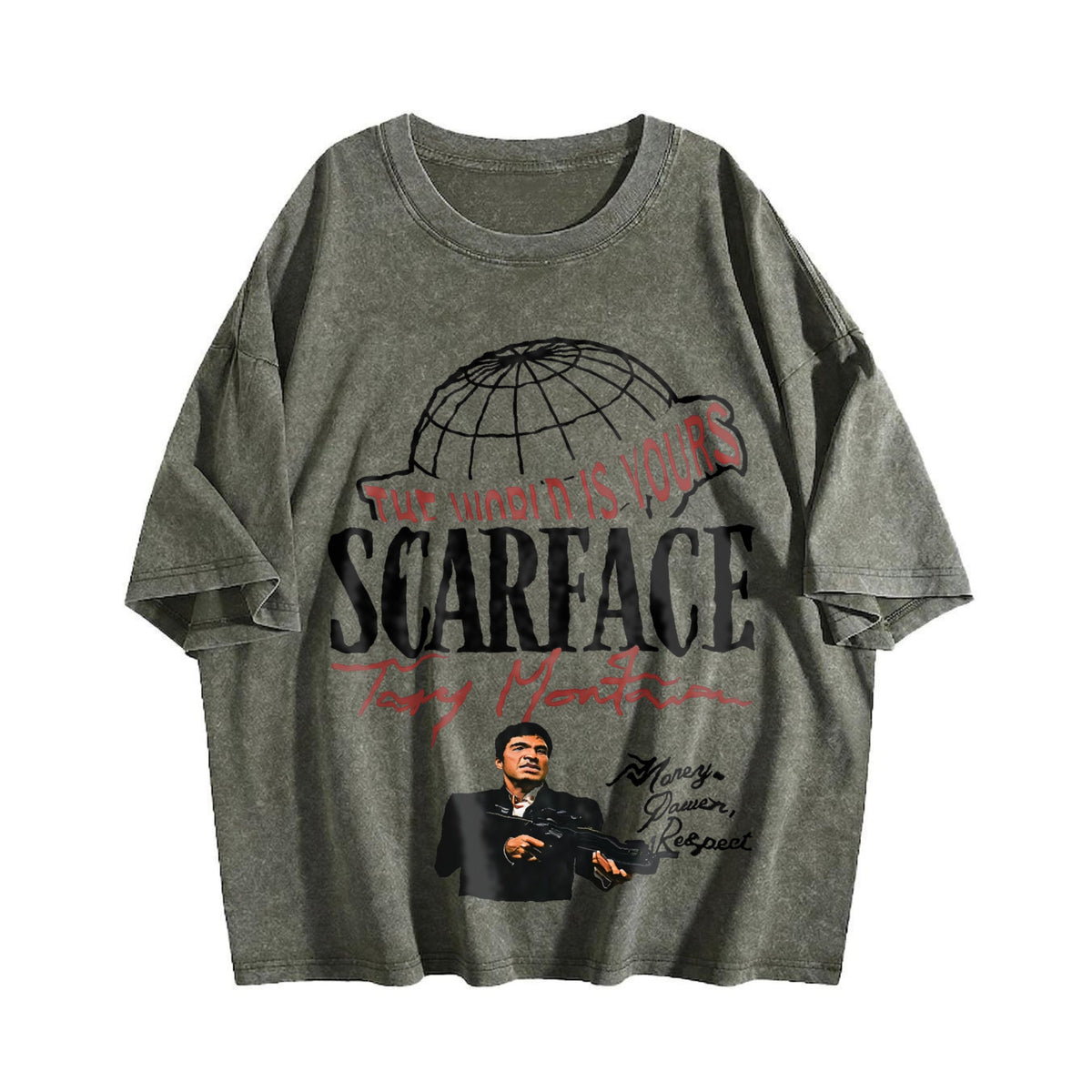 World Is Yours Globe Vintage Washed T-Shirt product image 4