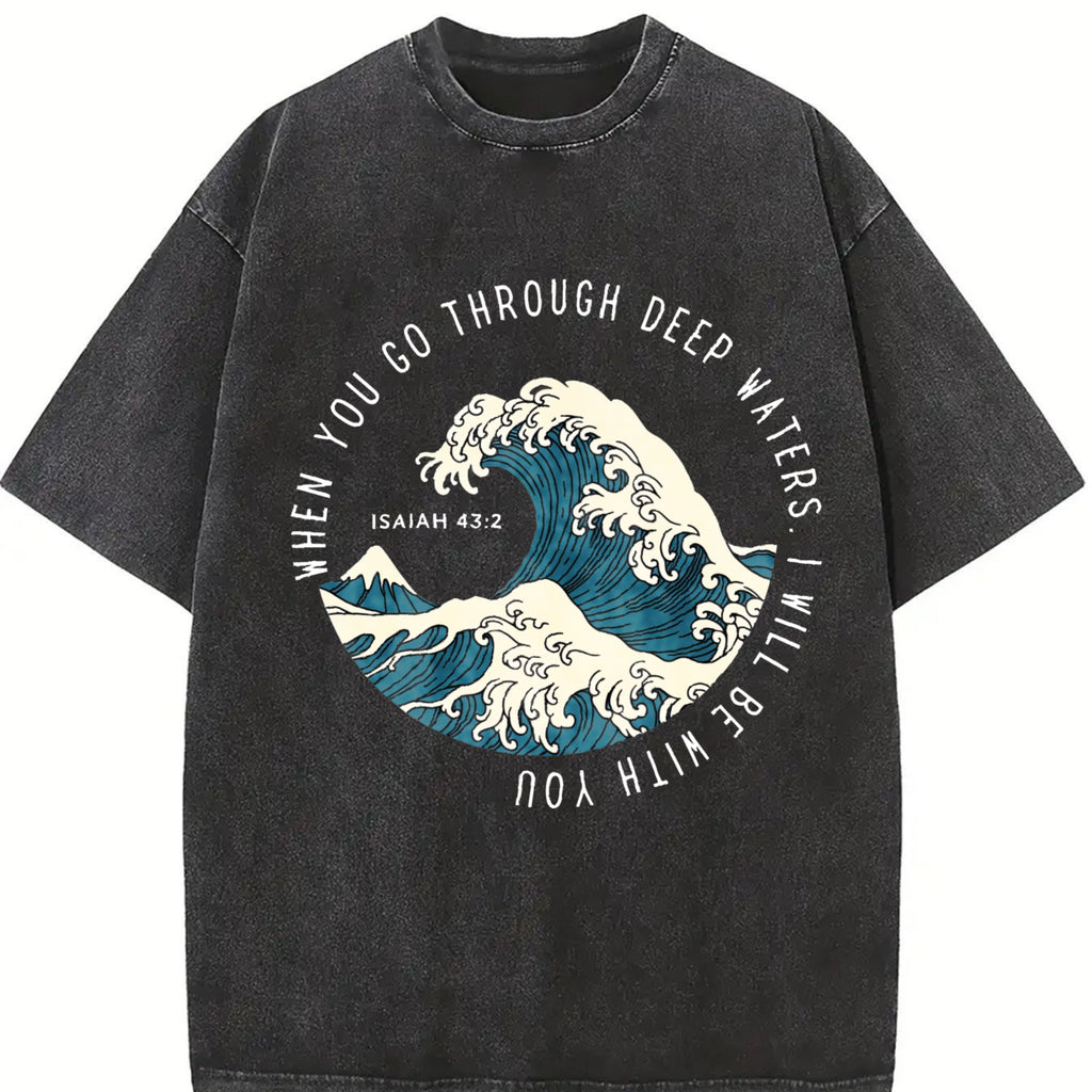 Japanese Great Wave Off Kanagawa - For Surf Vintage Washed product image 2