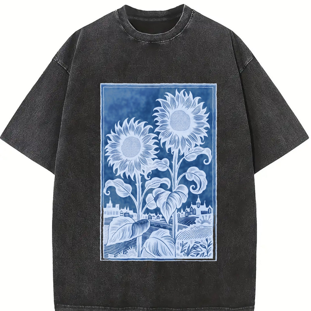Sunflowers Vintage Washed T-Shirt product image 2