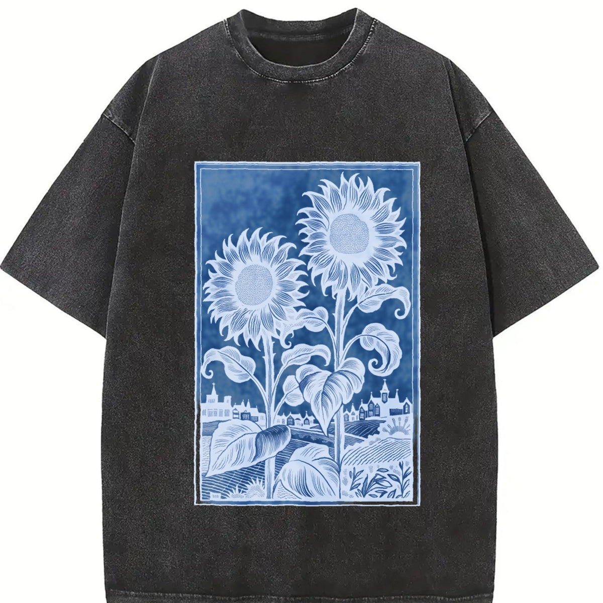 Sunflowers Vintage Washed T-Shirt product image 2