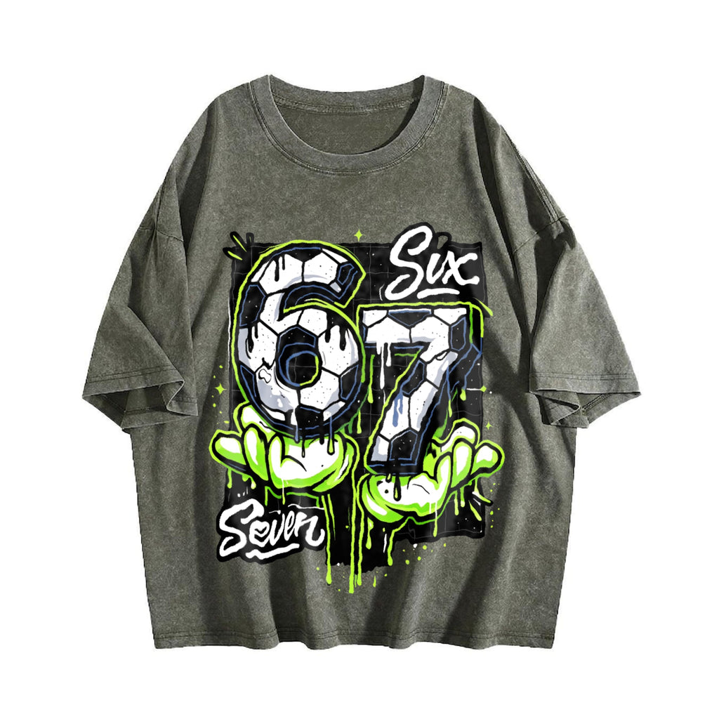 Global Soccer Fan Vintage Washed T-Shirt product image 4