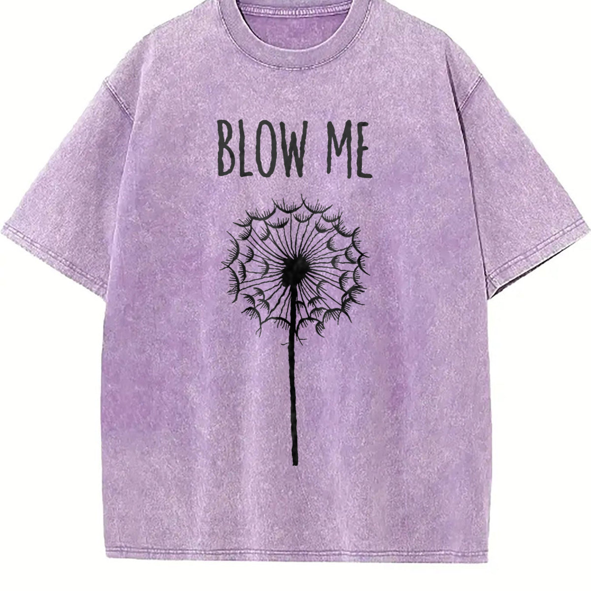Funny Blow Me Dandelion Flower Puff Quote Vintage Washed product image 6