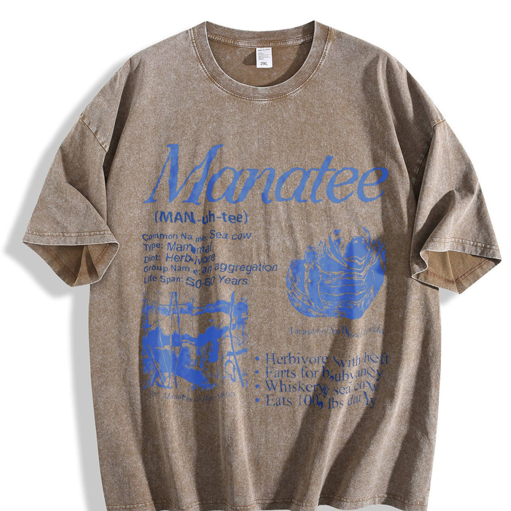 Manatee 90s Vintage Washed T-Shirt product image 3