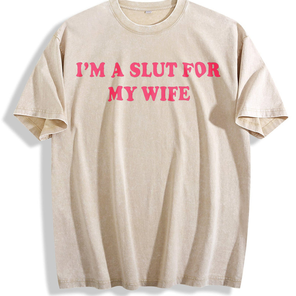 I'm A Slut For My Wife Redesigned As A Funny Vintage Washed product image 1