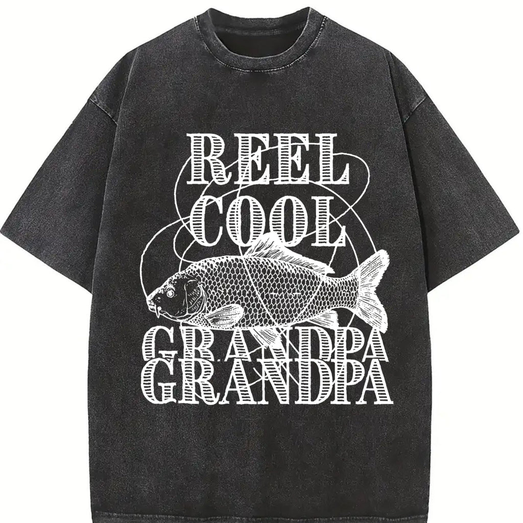 Dad Fishing Funny Father's Day Reel Cool Papa Vintage product image 2