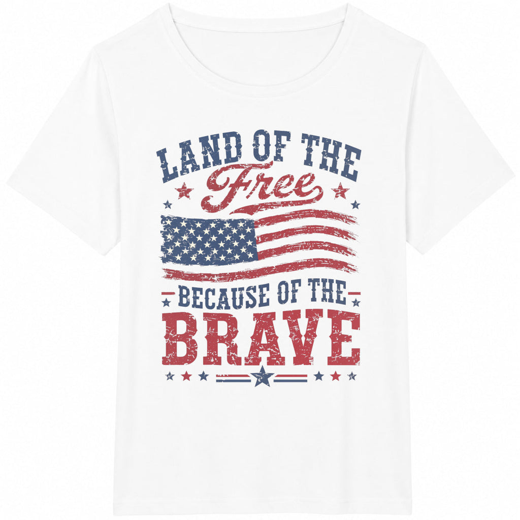 Land Of The Free Because Of Brave 4th Of July Patriotic product image 2