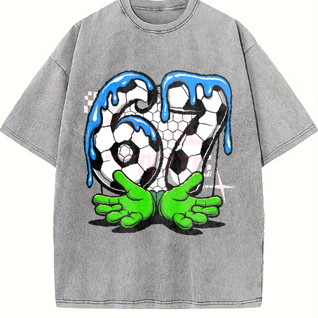 Global Soccer Fan Vintage Washed T-Shirt product image 5