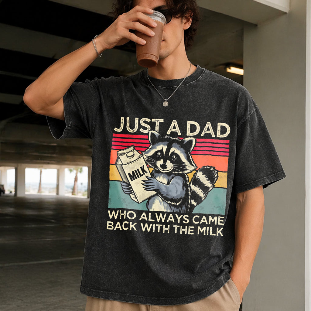 Just A Dad Who Always Came Back With The Milk Vintage product image 2