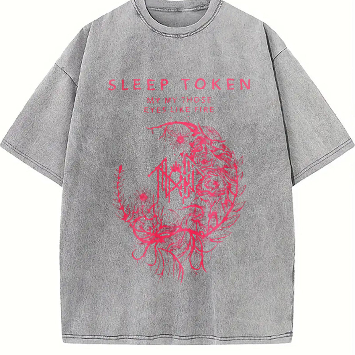 Black Sleep Token Band Vintage Washed T-Shirt product image 5