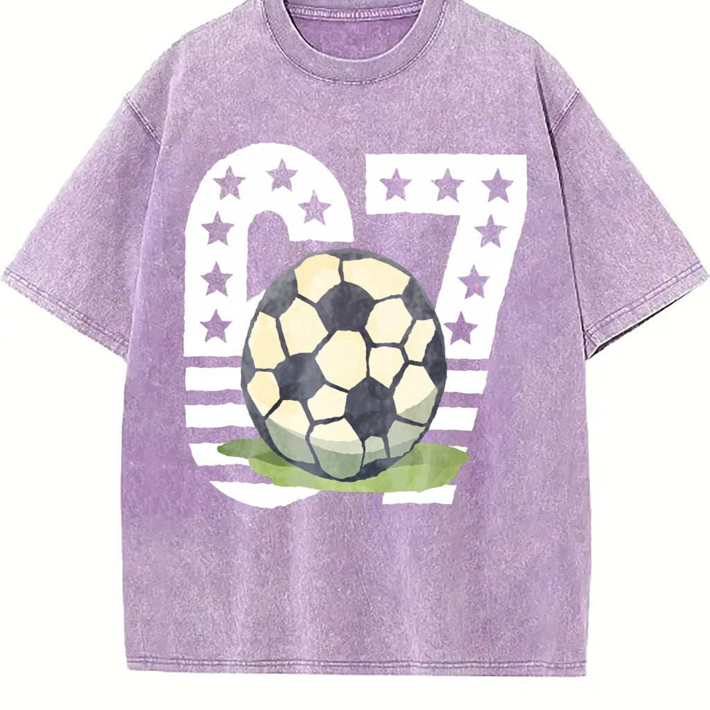 Global Soccer Fan Vintage Washed T-Shirt product image 6