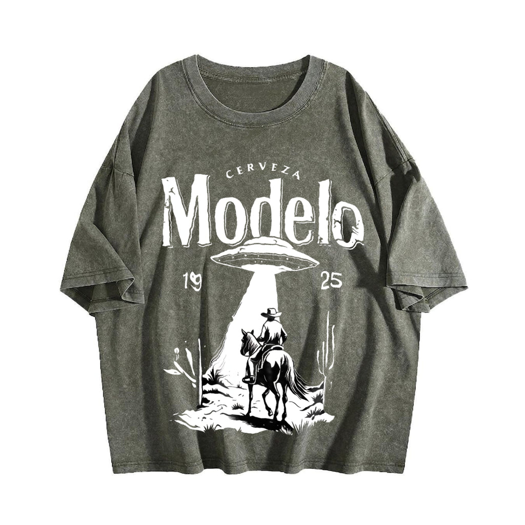Modelo UFO Cowboy - - With Cerveza Letter Vintage Washed product image 4
