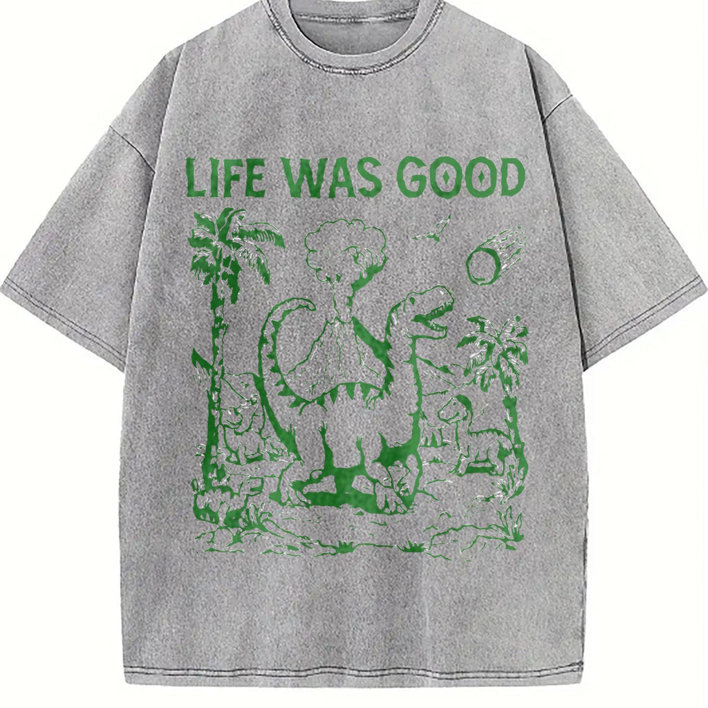 Funny Dinosaur 90s Vintage Washed T-Shirt product image 5