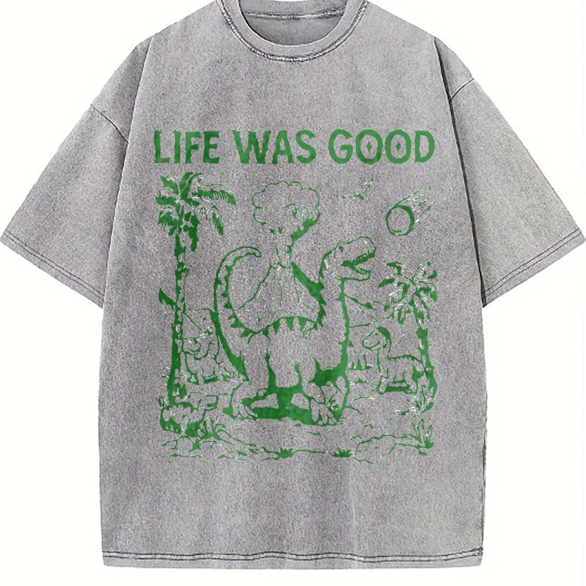Funny Dinosaur 90s Vintage Washed T-Shirt product image 5