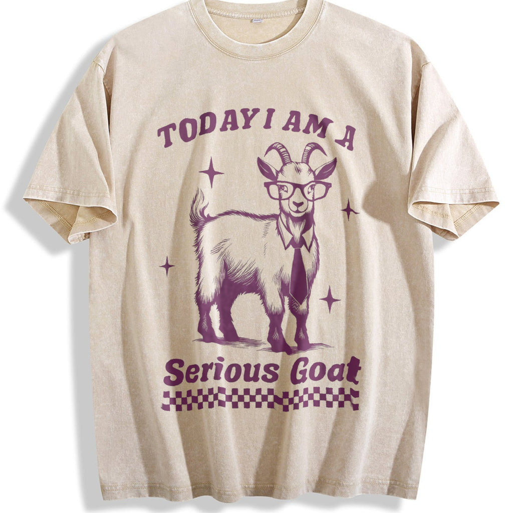 Funny Goat 90s Vintage Washed T-Shirt product image 1