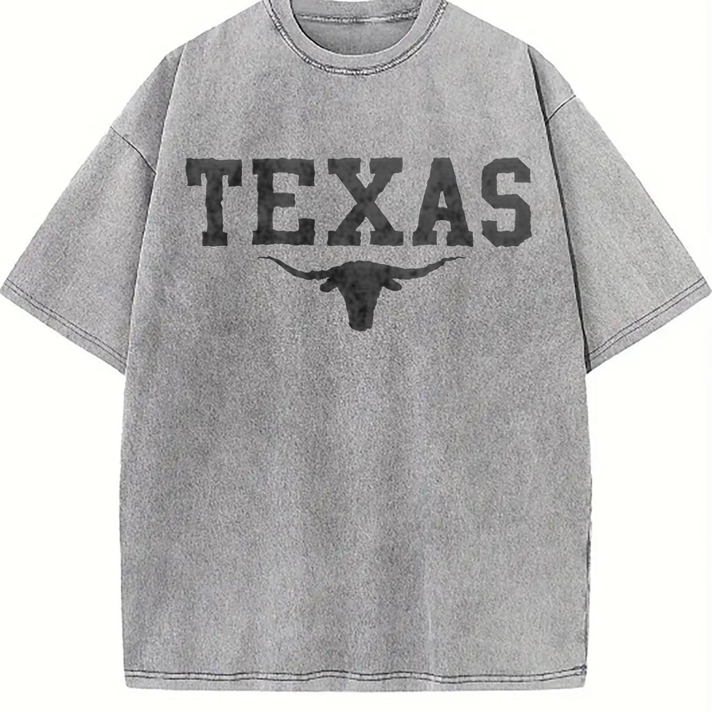 Texas Longhorn Cattle Vintage Washed T-Shirt product image 5