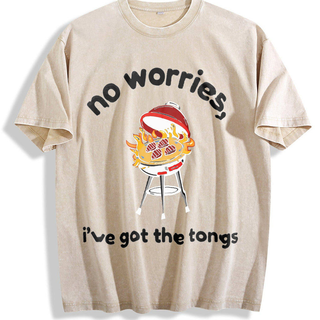 Funny Dad BBQ Vintage Washed T-Shirt product image 1