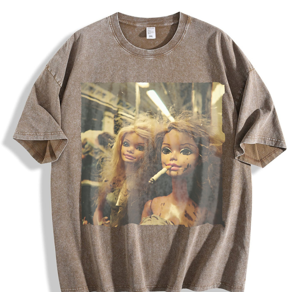Dolls Taking a Break Vintage Washed T-Shirt product image 3
