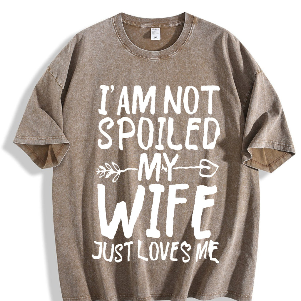 Funny Daughter Wife Slogan Vintage Washed T-Shirt product image 3