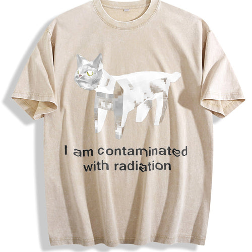 100 I Am Contaminated With Radiation Vintage Washed T-Shirt product image 1
