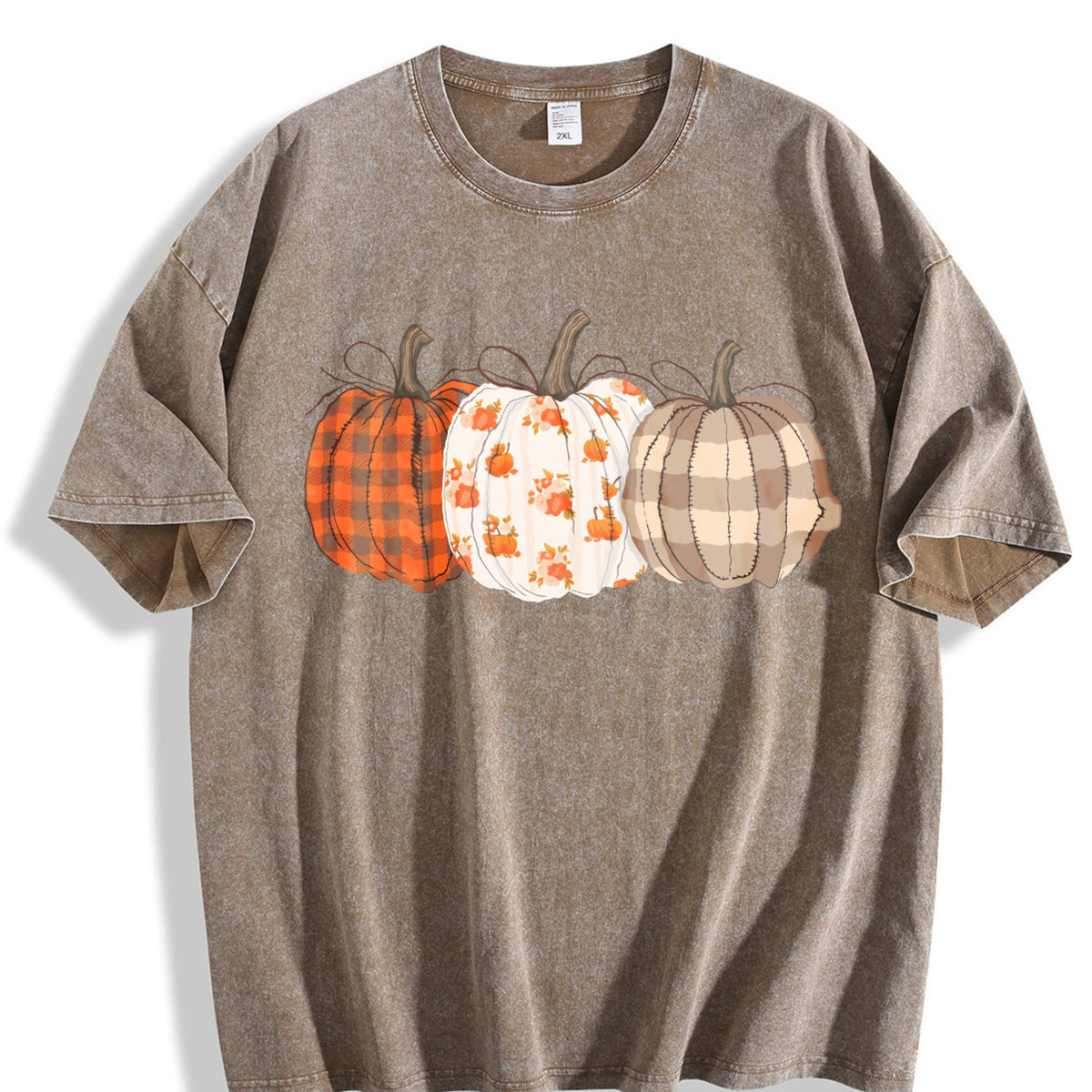 Pumpkin Vintage Washed T-Shirt product image 3