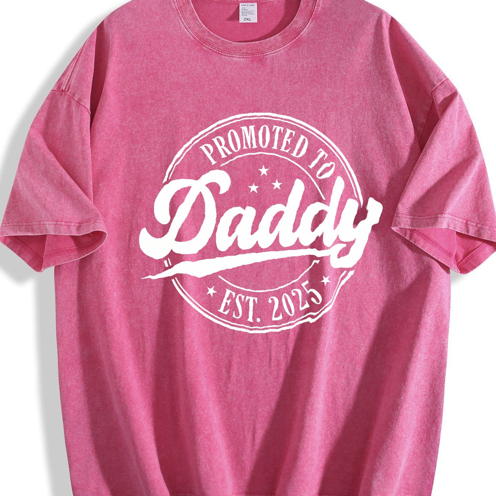 Promoted To Daddy Vintage Washed T-Shirt product image 7