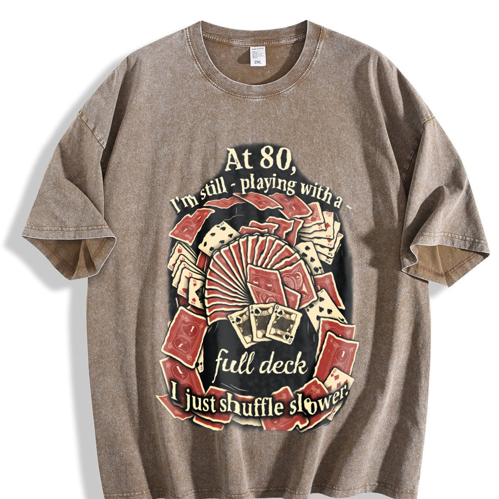 At 80 Full Deck Vintage Washed T-Shirt product image 3