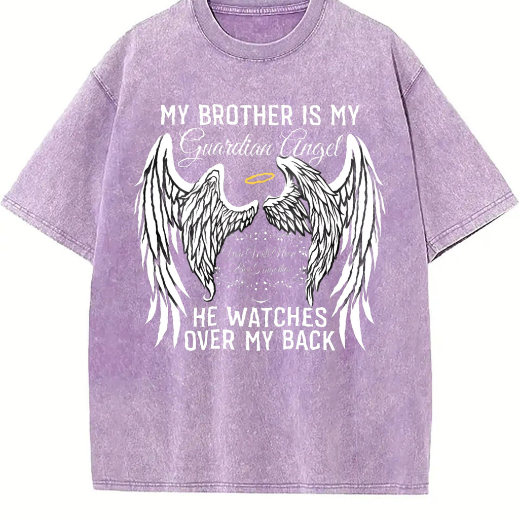 My Brother Is My Guardian Angel Vintage Washed T-Shirt product image 6