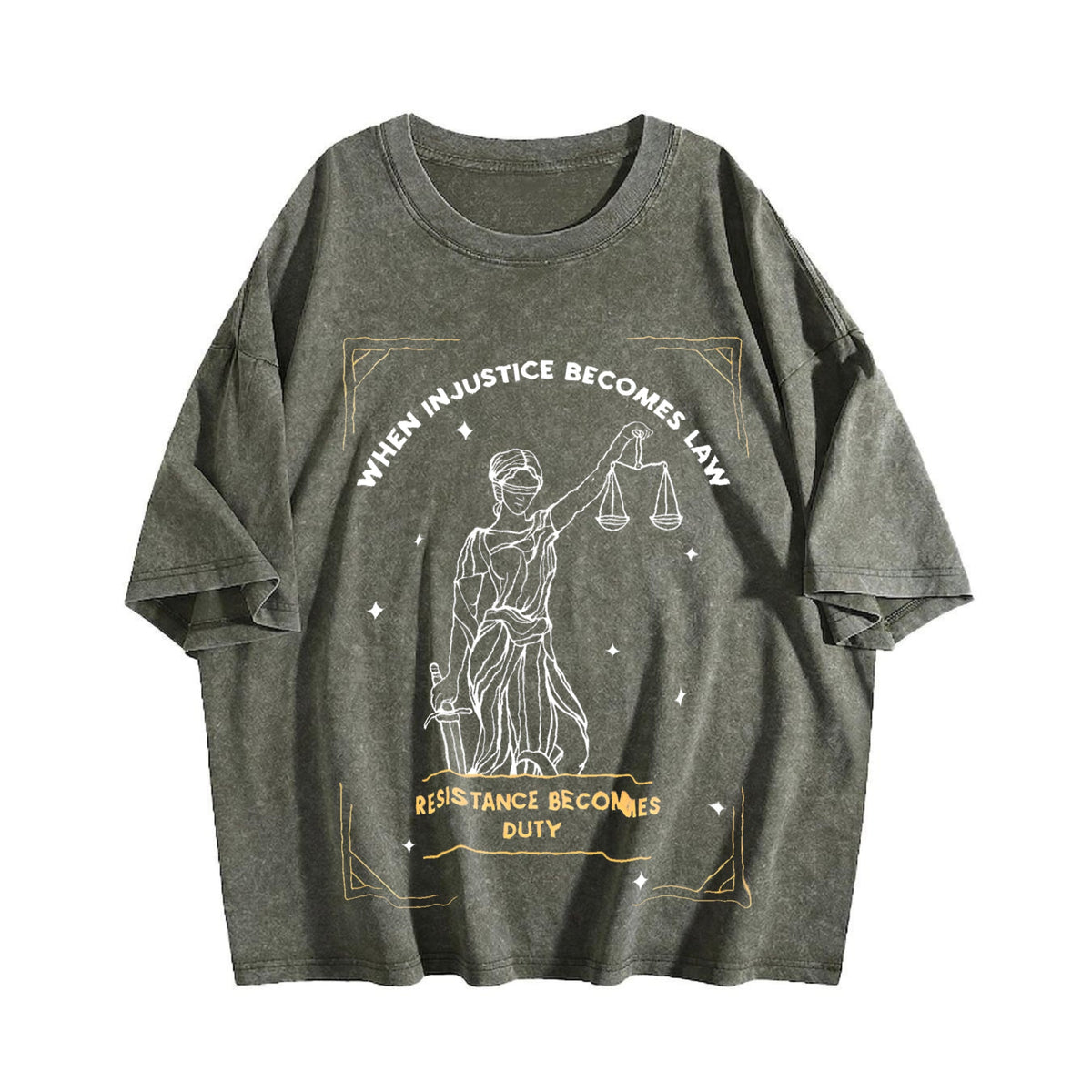 When Injustice Becomes Law Resistance Duty Vintage Washed product image 4