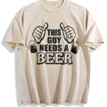 This Guy Needs A Beer Vintage Washed T-Shirt product image 1