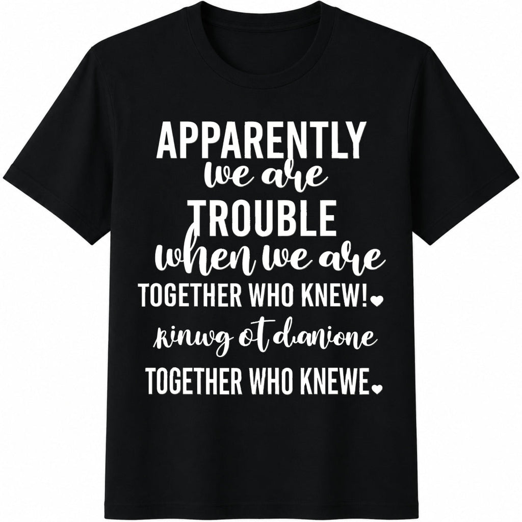 Funny Best Friends Cotton T-Shirt product image 1
