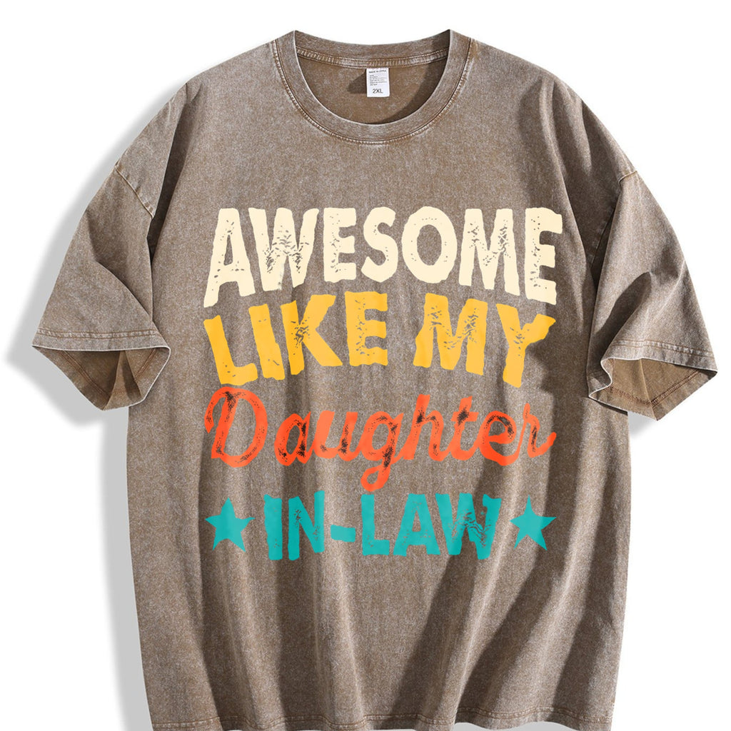 Awesome Like My Daughter In Law Vintage Washed T-Shirt product image 3